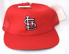 Vintage ST LOUIS CARDINALS Cap MESH TRUCKER HAT SNAPBACK Twins Enterprise NOS
