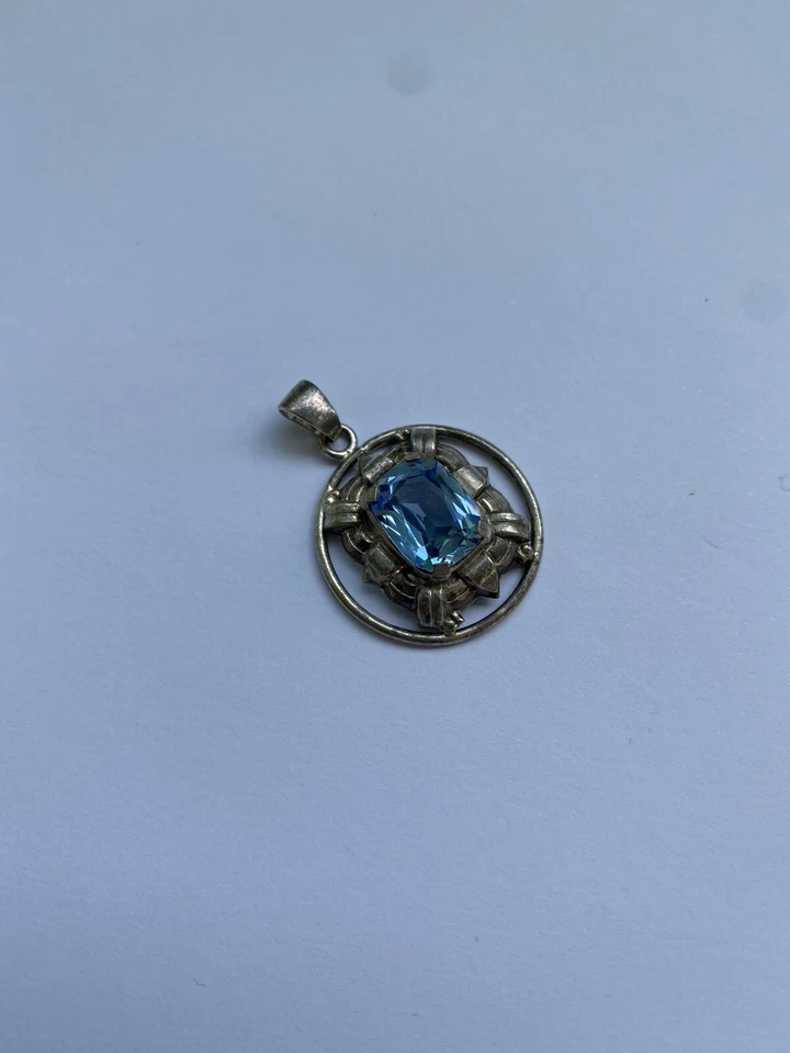 anhänger silber 925 mit blauen Stein - Bild 2 von 4
