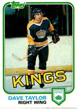 1981-82 Topps #40 Dave Taylor - FREE SHIPPING!