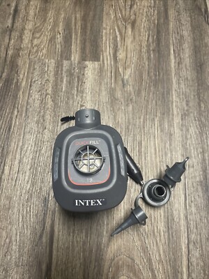 Intex Quick-Fill Electric Air Pump 12v DC Powered For Camping (AP-636) ==