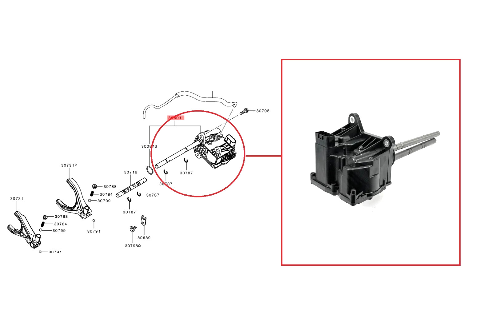FOR MITSUBISHI L200 KL1T SERIES 5 2.4DiD 4WD ACTUATOR TRANSFER GEARSHIFT 2015+