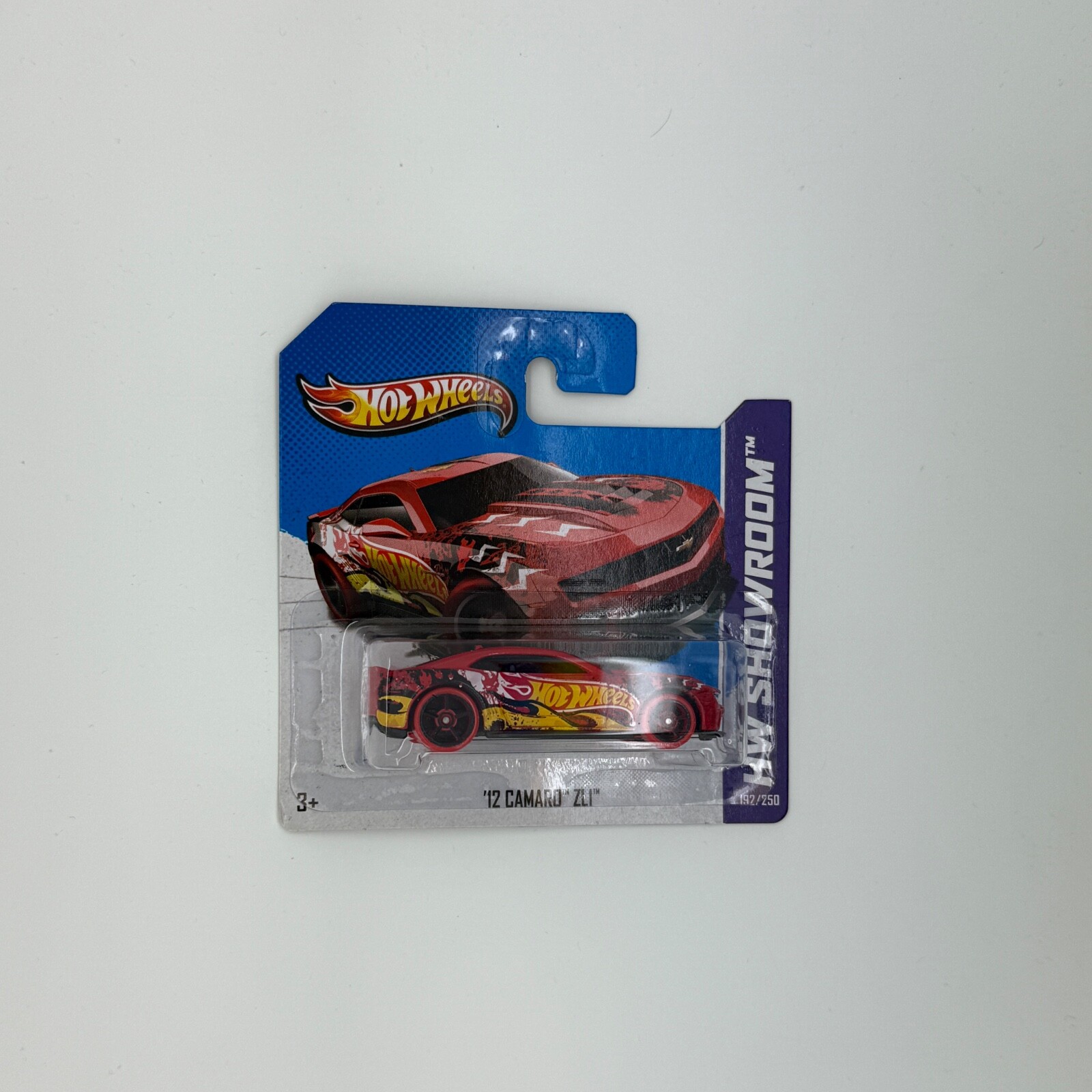 2013 Hot Wheels '12 Camaro ZL1 Red - 1:64 #162/250 Short Card