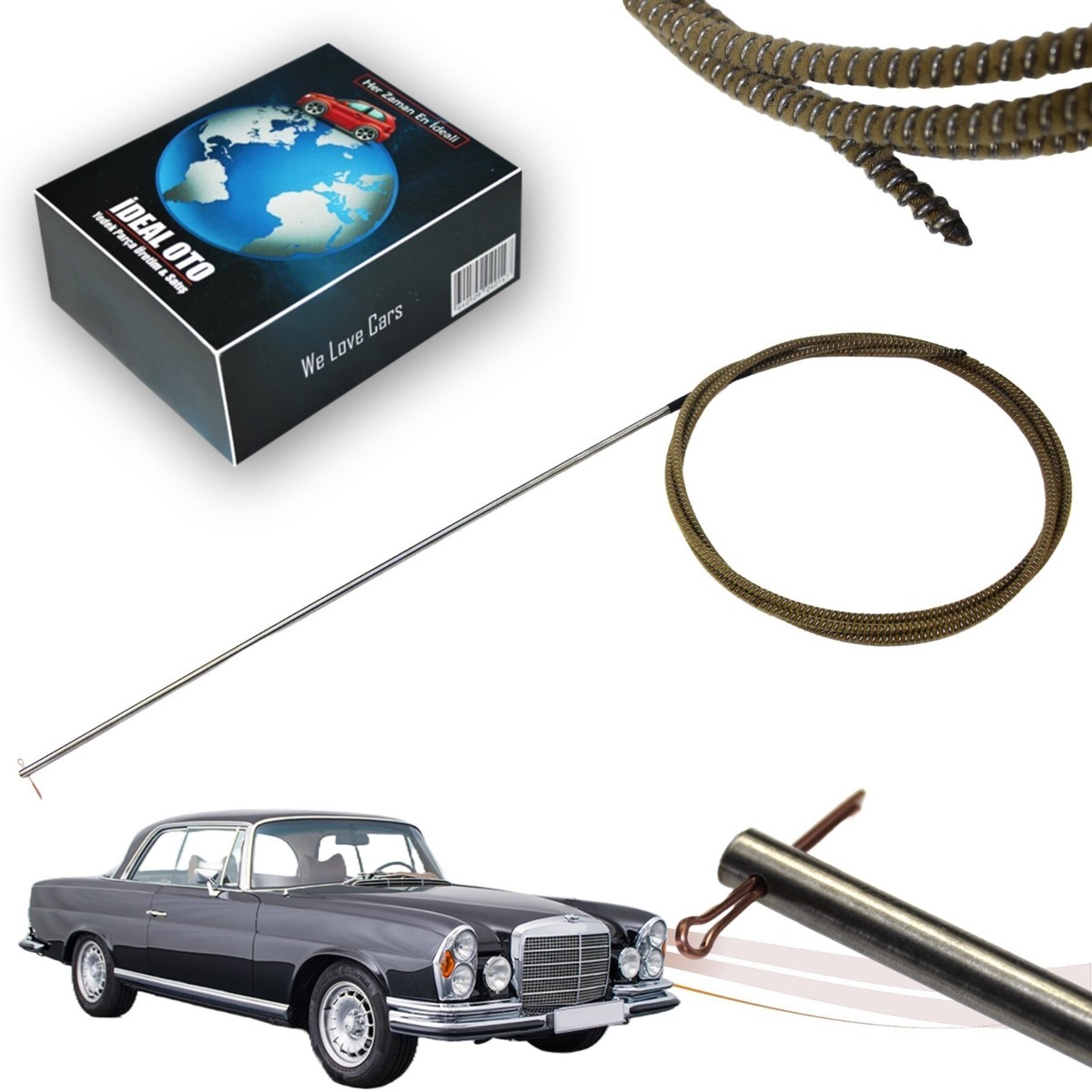 For Mecedes W111 Coupe 1961-1971 1117805089 Sunroof Cable | eBay
