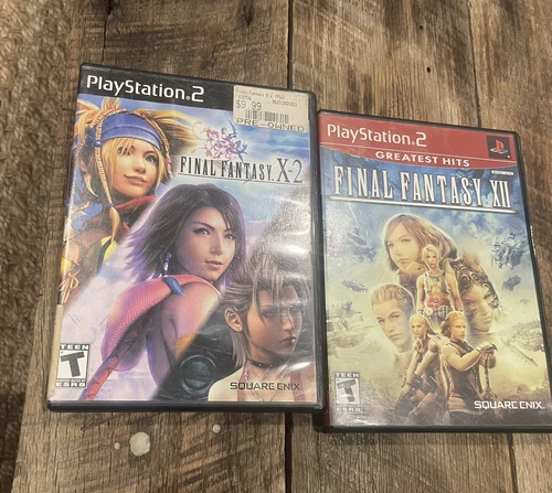 Ps2 PlayStation 2 Final Fantasy X-2 & XII Bundle Both Complete W/ Manuals