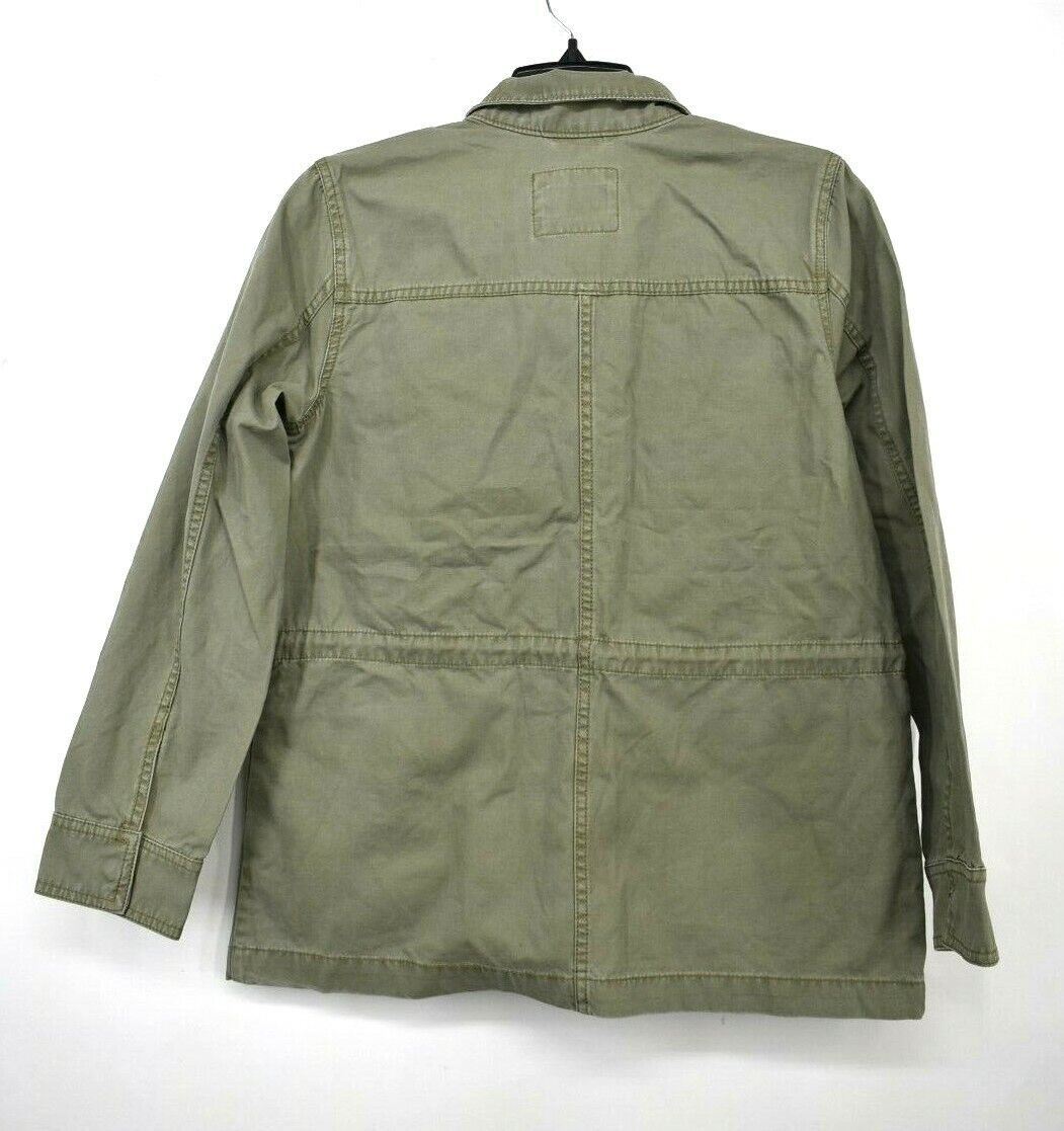 Marine Layer Men Long Sleeve Full Zip Snap Front Flap Pocket