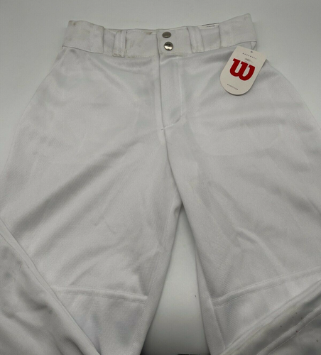 Wilson Relaxed Fit Baseball Hose Jungen Jugend Größe MED weiß 26x24 - Bild 4 von 8