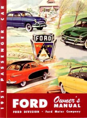 1951 Ford Owners Manual User Guide Reference Operator Book Fuses Fluids OEM