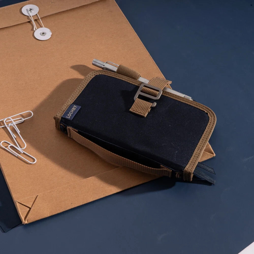 Lochby Mini Field Journal Nautical | Water Resistant Wax Canvas Cover