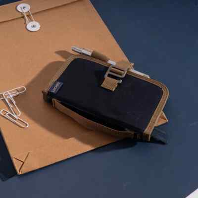 Lochby Mini Field Journal Nautical | Water Resistant Wax Canvas Cover 