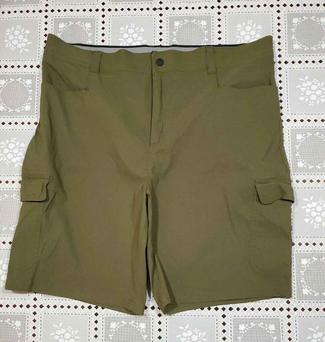 Orvis Mens Cargo Shorts Fishing Hunting Outdoor Forest Green Size