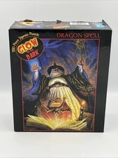 Dragon Spell 550 Piece Ceaco Glow in the Dark  Jigsaw Puzzle Complete
