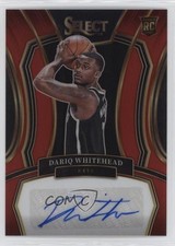 2023-24 Panini Select Rookie Signatures Red Prizm 8/99 Dariq Whitehead Auto 0nr3