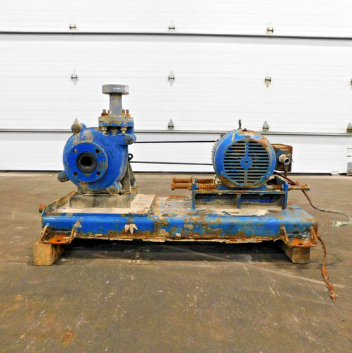 MO-6004, WARMAN 2/1.5 AH SLURRY PUMP W/ 10 HP MOTOR. 460 V. 1770 RPM.