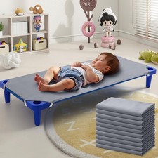 10 Pack Grey Cot Sheets for Daycare/Pre-Standard Size, 23" x 51" Cot Fitted S...