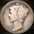 1928 S Mercury Dime - Good - 90% Silver Winged Liberty 10C