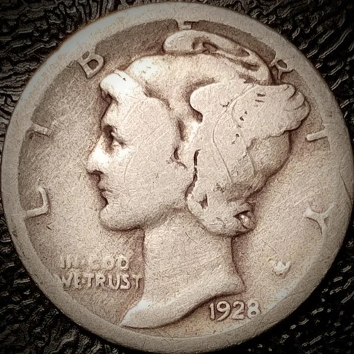 1928 S Mercury Dime - Good - 90% Silver Winged Liberty 10C