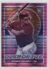 2021 Panini Chronicles Overdrive Pink Pulsar Prizm Bobby Dalbec #9 f5g