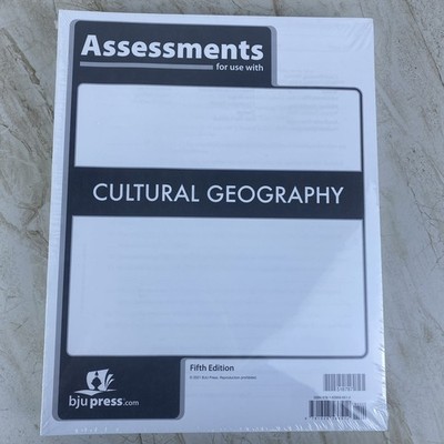 BJU Press - Cultural Geography Assessments 5th Ed   518787 BRAND NEW