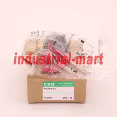 One New CKD AB31-02-3-AC220V solenoid valve AB31-02-3 AC220V