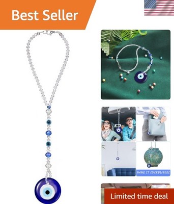 Evil Eye Car Hanging Ornament Evil Blue Eye Charms for Rear View Mirror Beade...