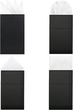 Prefolded Pocket Squares for Men, Solid Suit Pocket Squares Set