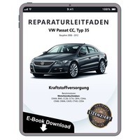 VW Passat CC (12-16) Kraftstoffversorgung Benzinmotoren Reparaturanleitung PDF