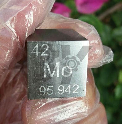99.9% High Purity Molybdenum Metal MO Carved   Periodic Table 10.5g 10mm *lm