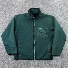 Vintage Patagonia Synchilla Fleece Jacket Mens Large Green Full Zip Made in USA