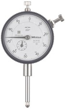 Mitutoyo "2416S" Dial Indicator, 4-48 UNF Thread, 0.375" 0-1" Range, White