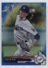 2017 Bowman Chrome Prospects Blue Refractor 141/150 Dustin May #BCP21 0t6p
