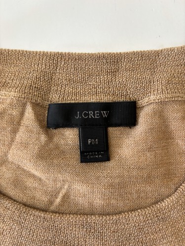 J Crew Pullover Merinowolle leicht Gr. PM Damen hellbraun " - Bild 5 von 8