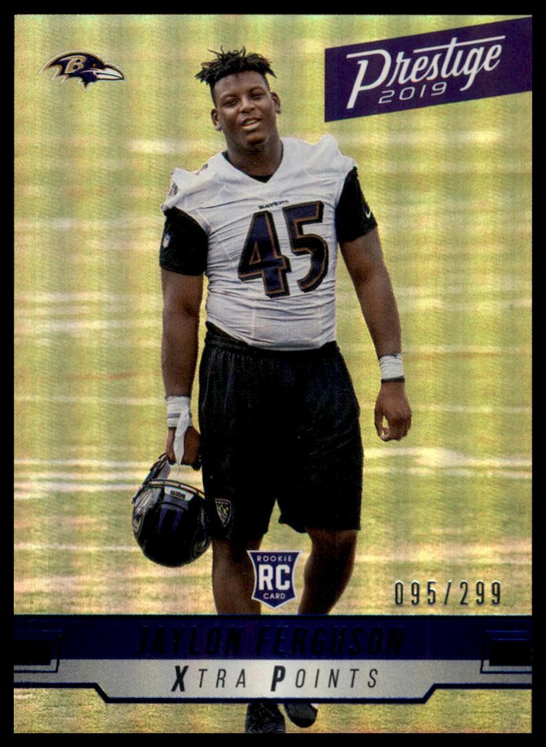 2019 Panini Prestige - Xtra Points Blue Jaylon Ferguson 248 /299 Ravens NM