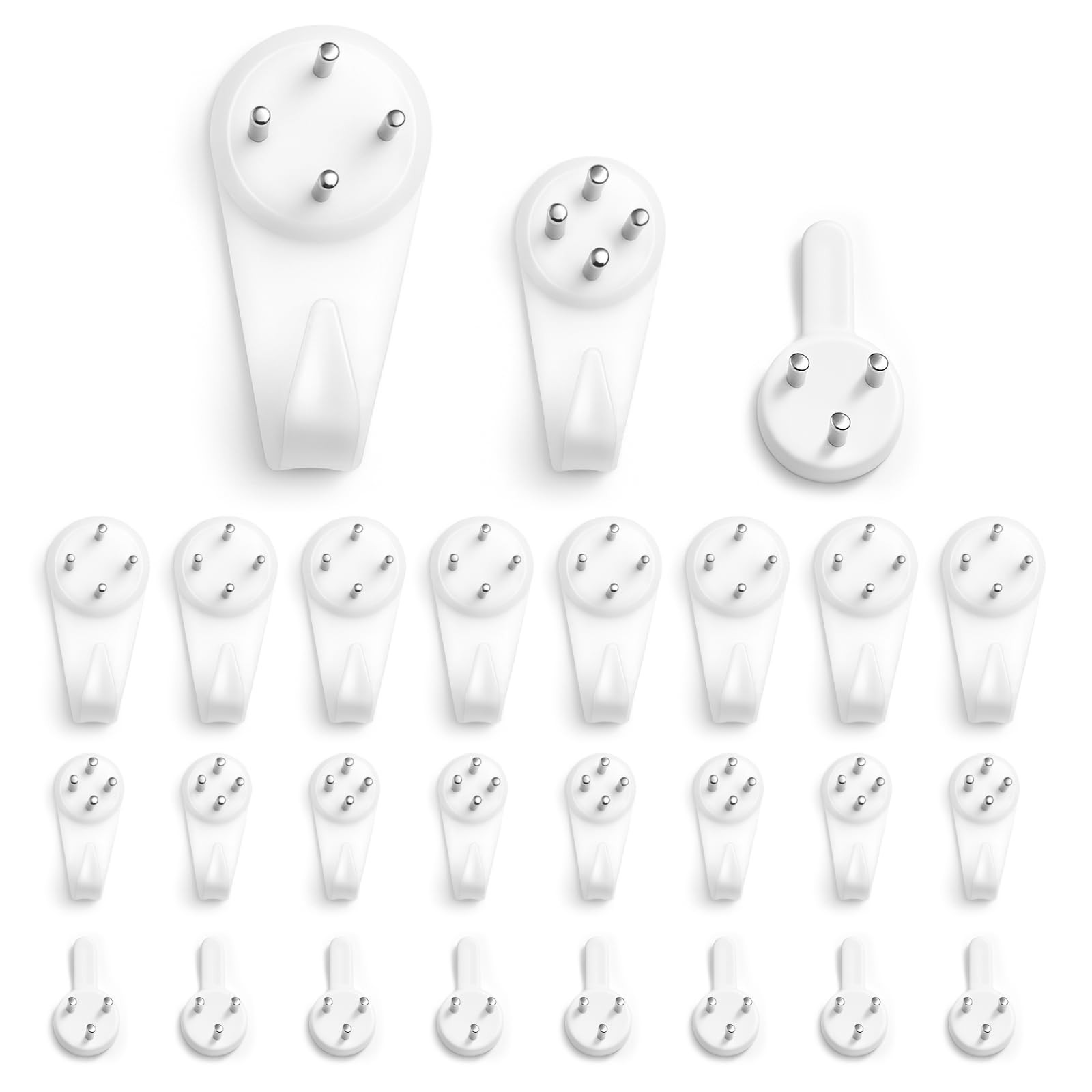 Picture Hooks Non-Trace Wall Hooks, Picture Hanging Hooks, Frame Hanger Hook,...