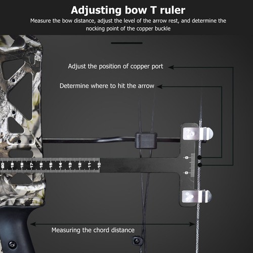 Bow String Nocking Points Pliers Strings Knock Set T Shape Bow Square Ruler NEW - Picture 5 of 16