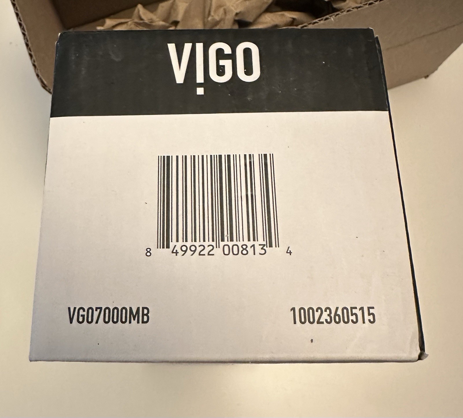 Vigo Matte Black Push/Pop-Up Drain Assembly VG07000MB Without Overflow Fits 1.75