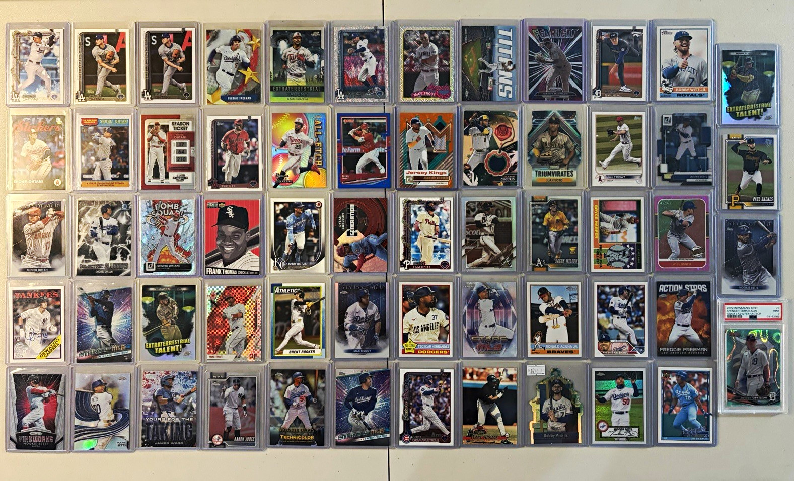 59 Card MLB Baseball Card Lot Ohtani Trout PCA Judge Auto Patch PSA FREE SHIP