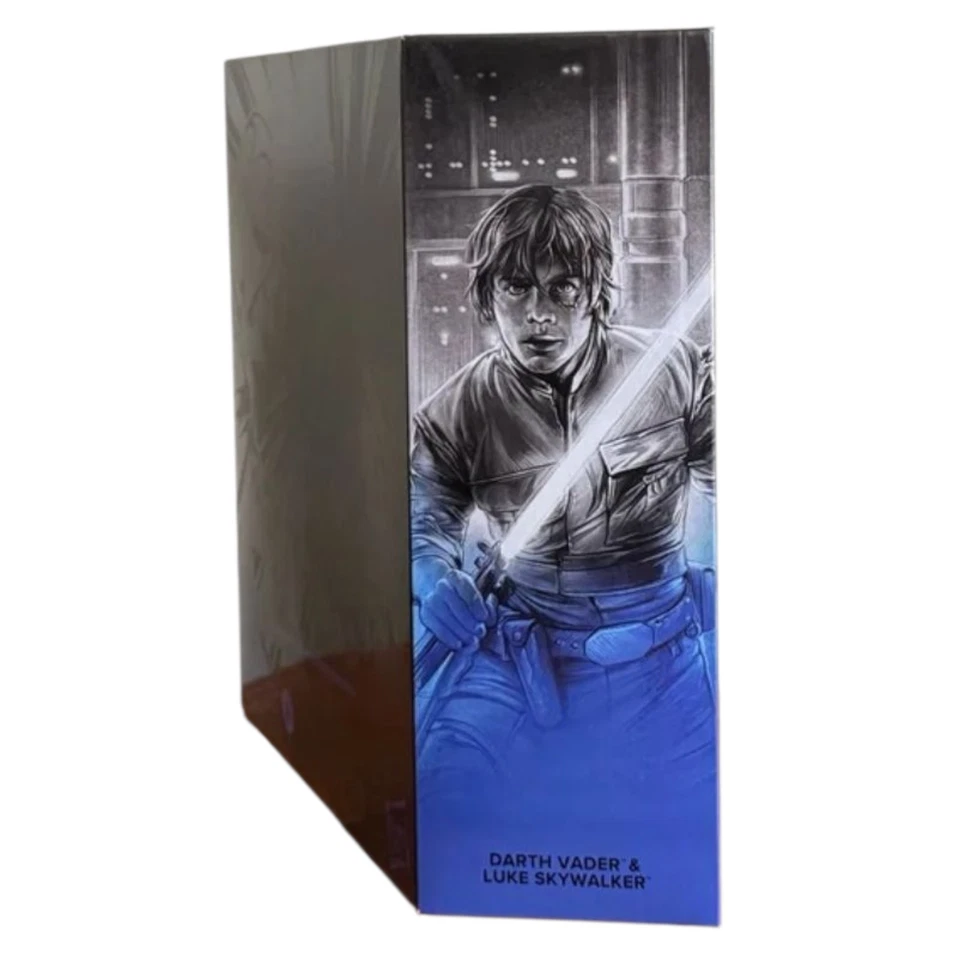 Juego de figuras exclusivo de Luke Skywalker y Darth Vader de Star Wars The Black Series nuevo en caja Foto 4 de 4