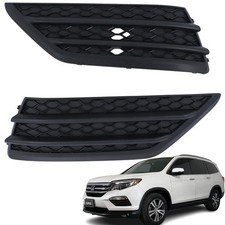 Front Fog Light Covers Bezels Left Right Side Replacement for Pilot 2016-2018