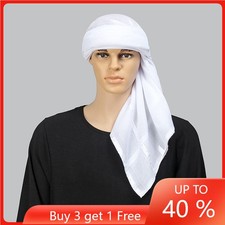 Men's Dubai Arab 130cm Square Scarf Muslim Head Wrap Bandana Scarf Shawl Turban