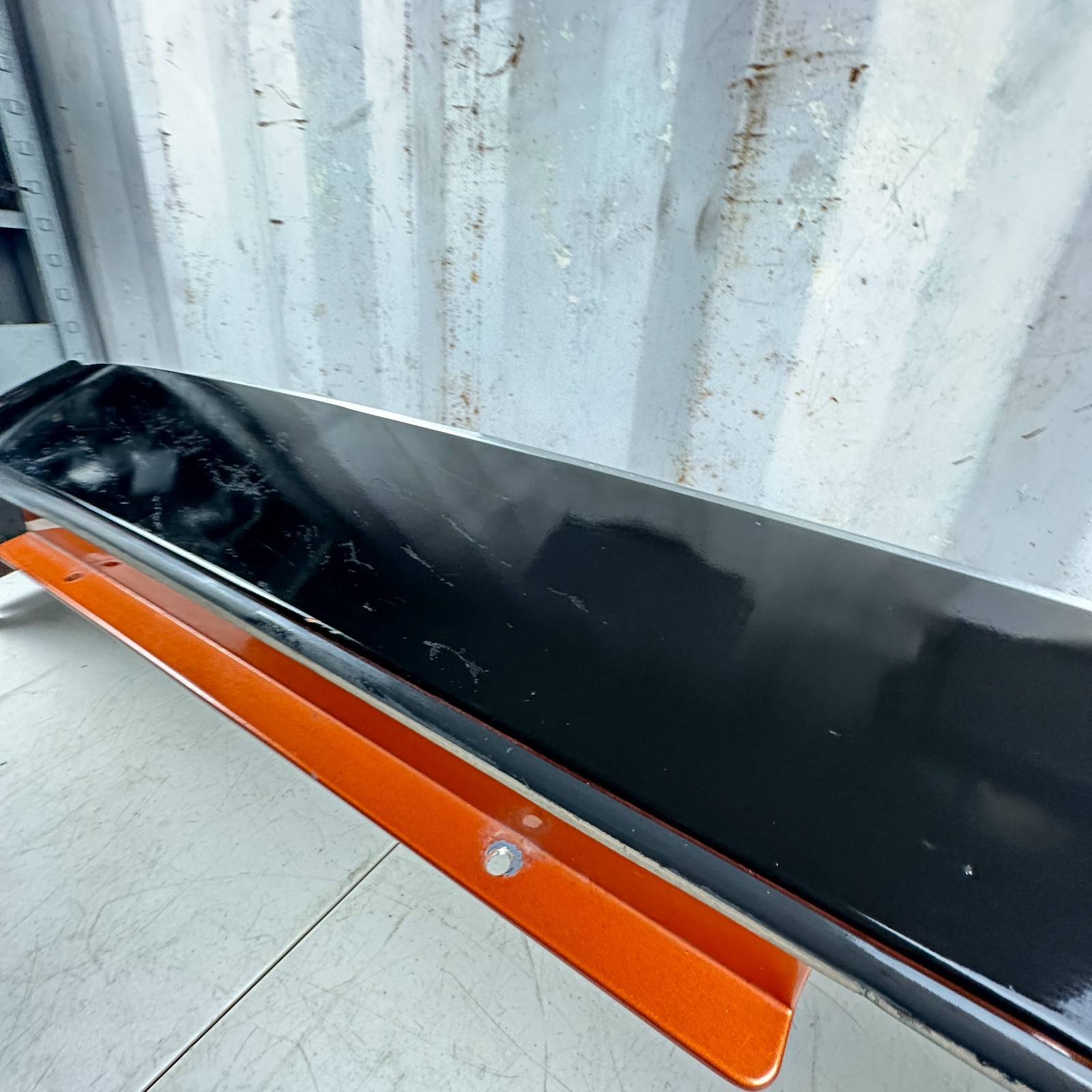 05-13 CHEVROLET CORVETTE C6 HARD TOP ROOF EXTENSION COVER REAR PANEL ORANGE OEM