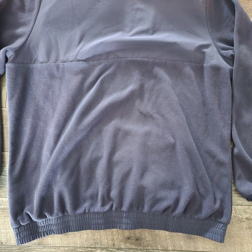 Jordan Michigan Wolverines Hoodie Mens 2XL 1/4 Zip Fleece Blue Pockets - Picture 9 of 10