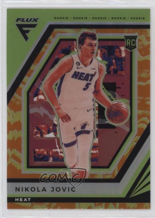 2022-23 Panini Flux Rookies Sunrise Prizm Nikola Jovic #216 Rookie RC 08jk