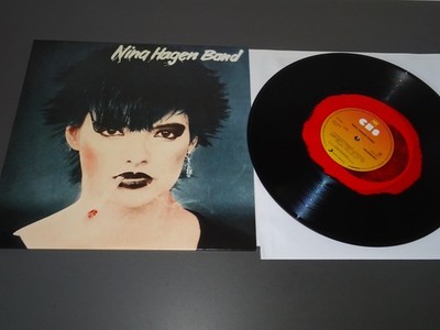 NINA HAGEN BAND - S/T SAME / 180g BLACK-RED-VINYL-LP 2023 & INLET