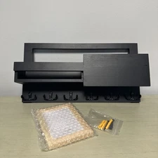 Wall mount Keyholder W 6 Key Hooks With Mail Slot And Storage Includes Frame NEW