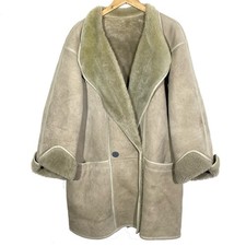 Manteau En Cuir Retourné Fourré Chic Vintage 80’s Marsil Paris (Made In France)
