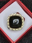 Vintage-Jay King DTR Agate/jade Sterling Silver Ring — photo 1