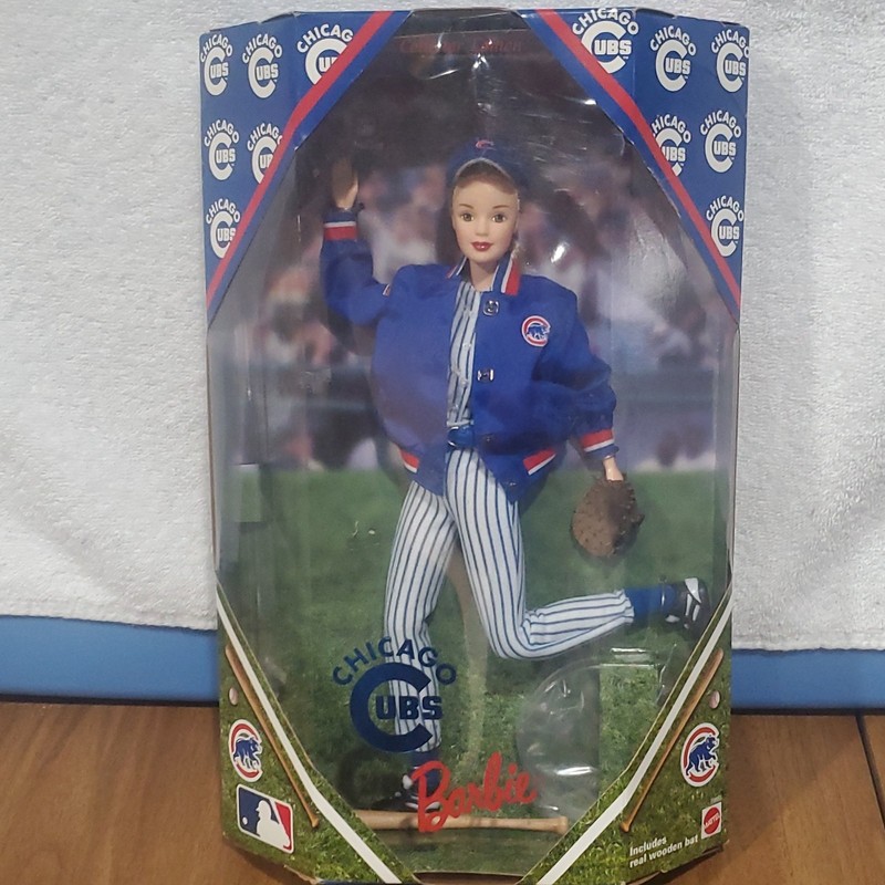 Chicago Cubs Barbie Doll 1999 MLB Collector Ed.  Mattel #23883 T 1