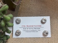Magnetic Number Pins - 13mm clear horse show competition number holder