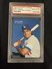 1994 Mother's Cookies Mike Piazza ROY Batting Stance #2 PSA Gem Mt 10