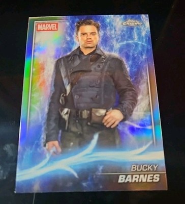 2025 Topps Chrome Marvel Studios Bucky Barnes Refractor #26 Phase One